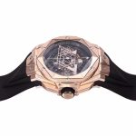 Big Bang Sang Bleu II Chrono RG BBF Best Edition Black Dial on Black Gummy Strap A7750 - Image 7