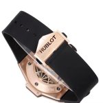 Big Bang Sang Bleu II Chrono RG BBF Best Edition Black Dial on Black Gummy Strap A7750 - Image 9