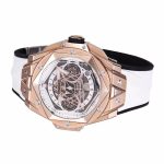 Big Bang Sang Bleu II Chrono RG BBF Best Edition White Dial on White Gummy Strap A7750 - Image 5