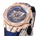 Big Bang Sang Bleu II Chrono RG BBF Best Edition Blue Dial on Blue Gummy Strap A7750 - Image 3