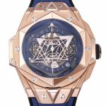 Big Bang Sang Bleu II Chrono RG BBF Best Edition Blue Dial on Blue Gummy Strap A7750 - Image 5
