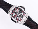 Spirit of Big Bang Tourbillion SS JBF Best Edition Skeleton Red Dial on Black Gummy Strap - Image 3
