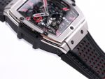 Spirit of Big Bang Tourbillion SS JBF Best Edition Skeleton Red Dial on Black Gummy Strap - Image 5