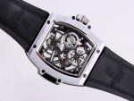 Spirit of Big Bang Tourbillion SS JBF Best Edition Skeleton Red Dial on Black Gummy Strap - Image 7