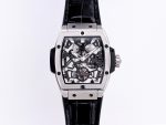 Spirit of Big Bang SS JBF Best Edition Skeleton Dial Stainless Bezel on Leather Strap with Gummy Strap Asia Tourb