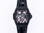 Spirit of Big Bang Tourbillion PVD JBF Best Edition Skeleton Dial on Black Gummy Strap