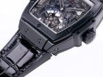Spirit of Big Bang Tourbillion PVD JBF Best Edition Skeleton Dial on Black Gummy Strap - Image 4
