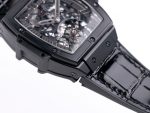 Spirit of Big Bang Tourbillion PVD JBF Best Edition Skeleton Dial on Black Gummy Strap - Image 5