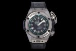 King Power OceanGraphic 4000 Titanium V6F 1:1 Best Edition Black Dial on Black Rubber Strap A7750