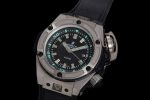 King Power OceanGraphic 4000 Titanium V6F 1:1 Best Edition Black Dial on Black Rubber Strap A7750 - Image 3