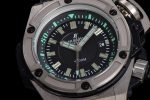 King Power OceanGraphic 4000 Titanium V6F 1:1 Best Edition Black Dial on Black Rubber Strap A7750 - Image 5
