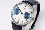 Portuguese Real PR IW500715 SS AZF 1:1 Best Edition White/Blue Dial on Blue Leather Strap A52010 - Image 3