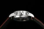 Pilot Chrono SS AZF 1:1 Best Edition Red Dial on Red  Leather Strap A7750 - Image 6