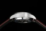 Pilot Chrono SS AZF 1:1 Best Edition Red Dial on Red  Leather Strap A7750 - Image 7