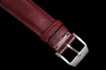 Pilot Chrono SS AZF 1:1 Best Edition Red Dial on Red  Leather Strap A7750 - Image 9