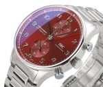Portuguese Chrono IW3716 V6SF 1:1 Best Edition Red Dial on SS Bracelet A7750 - Image 3