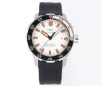 IWC Replica Watches Aquatimer Automatic White/Orange Dial Black Rubber Strap RSF A2892 1:1 Fake watches