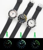 IWC Replica Watches Aquatimer Automatic White/Orange Dial Black Rubber Strap RSF A2892 1:1 Fake watches - Image 9