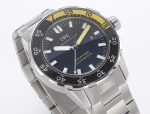 IWC Replica Watches Aquatimer Automatic Black/Yellow Dial Black Rubber Strap RSF A2892 1:1 Fake watches - Image 3
