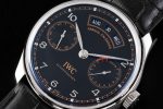 Portuguese Real PR Real Annual Calendar Edition “Pisa” ZF 1:1 Best Edition Black Dial on Black Leather Strap A52850 - Image 3