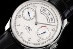 Portuguese Real PR Real Annual Calendar IW503501 ZF 1:1 Best Edition White Dial on Black Leather Strap A52850 - Image 3