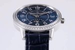 Rendez-Vous Night & Day SS GF 1:1 Best Edition Blue Dial Diamonds Bezel on Blue Leather Strap A898 - Image 3