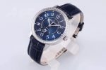 Rendez-Vous Night & Day SS GF 1:1 Best Edition Blue Dial Diamonds Bezel on Blue Leather Strap A898 - Image 4