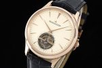 Master Ultra Thin Tourbillon RG Silver Dial on Black Leather Strap - Image 2