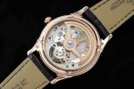 Master Ultra Thin Tourbillon RG Silver Dial on Black Leather Strap - Image 8