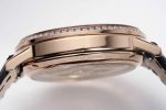 Rendez-Vous Night & Day RG GF 1:1 Best Edition White Dial Diamonds Bezel on Brown Leather Strap A898 - Image 7