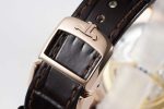 Rendez-Vous Night & Day RG GF 1:1 Best Edition White Dial Diamonds Bezel on Brown Leather Strap A898 - Image 8