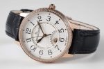 Rendez-Vous Night & Day RG GF 1:1 Best Edition White Dial Diamonds Bezel on Black Leather Strap A898 - Image 2