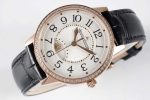 Rendez-Vous Night & Day RG GF 1:1 Best Edition White Dial Diamonds Bezel on Black Leather Strap A898 - Image 3