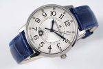 Rendez-Vous Night & Day SS GF 1:1 Best Edition White Dial SS Bezel on Blue Leather Strap A898 - Image 3