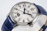 Rendez-Vous Night & Day SS GF 1:1 Best Edition White Dial SS Bezel on Blue Leather Strap A898 - Image 5