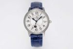 Rendez-Vous Night & Day SS GF 1:1 Best Edition White Dial Diamonds Bezel on Blue Leather Strap A898
