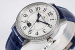 Rendez-Vous Night & Day SS GF 1:1 Best Edition White Dial Diamonds Bezel on Blue Leather Strap A898 - Image 5