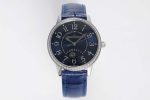 Rendez-Vous Night & Day SS ZF 1:1 Best Edition Blue Textured Dial Diamonds Bezel on Blue Leather Strap A898