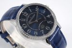 Rendez-Vous Night & Day SS ZF 1:1 Best Edition Blue Textured Dial Diamonds Bezel on Blue Leather Strap A898 - Image 4