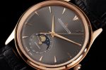 Master Ultra Thin Moon 136255J RG GF 1:1 Best Edition Gray Dial on Black Leather Strap A925 V3 - Image 3