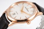 Master Ultra Thin Date 1232510 RG ZF 1:1 Best Edition Eggshell Beige Dial on Brown Leather Strap A899/1 - Image 5