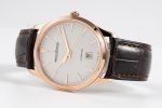 Master Ultra Thin Date 1232510 RG ZF 1:1 Best Edition Eggshell Beige Dial on Brown Leather Strap A899/1 - Image 7