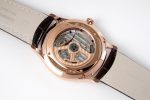 Master Ultra Thin Date 1232510 RG ZF 1:1 Best Edition Eggshell Beige Dial on Brown Leather Strap A899/1 - Image 9