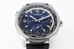 Polaris Geographic SS ZF 1:1 Best Edition Blue Textured Dial on Black Leather Strap A936 - Image 2