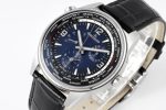 Polaris Geographic SS ZF 1:1 Best Edition Blue Textured Dial on Black Leather Strap A936 - Image 3
