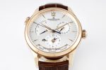 Master Geographic Real PR RG ZF 1:1 Best Edition White Dial on Brown Leather Strap A939 - Image 2