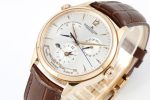 Master Geographic Real PR RG ZF 1:1 Best Edition White Dial on Brown Leather Strap A939 - Image 3
