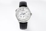 Master Geographic Real PR SS ZF 1:1 Best Edition White Dial on Black Leather Strap A939