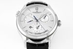 Master Geographic Real PR SS ZF 1:1 Best Edition White Dial on Black Leather Strap A939 - Image 2
