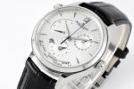 Master Geographic Real PR SS ZF 1:1 Best Edition White Dial on Black Leather Strap A939 - Image 3
